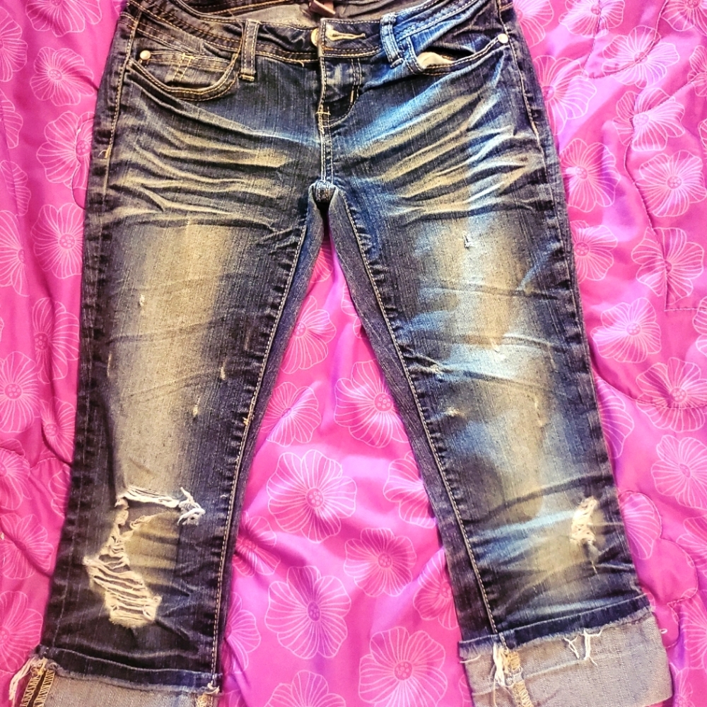 Denim Capri's